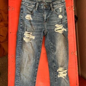 American Eagle Distressed Blue Jeans